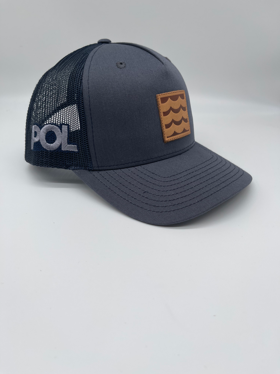 POL LOGO CLASSIC 5 PANEL HAT Ombre Blue/Navy